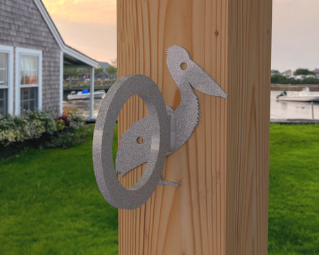Pelican Nautical Rope Ring, Light Strand Holder (3 sizes available) - Madison Iron and Wood