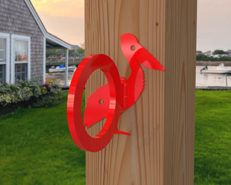 Pelican Nautical Rope Ring, Light Strand Holder (3 sizes available) - Madison Iron and Wood