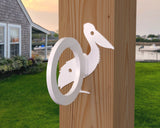 Pelican Nautical Rope Ring, Light Strand Holder (3 sizes available) - Madison Iron and Wood