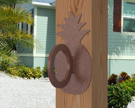 Pineapple Nautical Rope Ring, Light Strand Holder (3 sizes available) - Madison Iron and Wood
