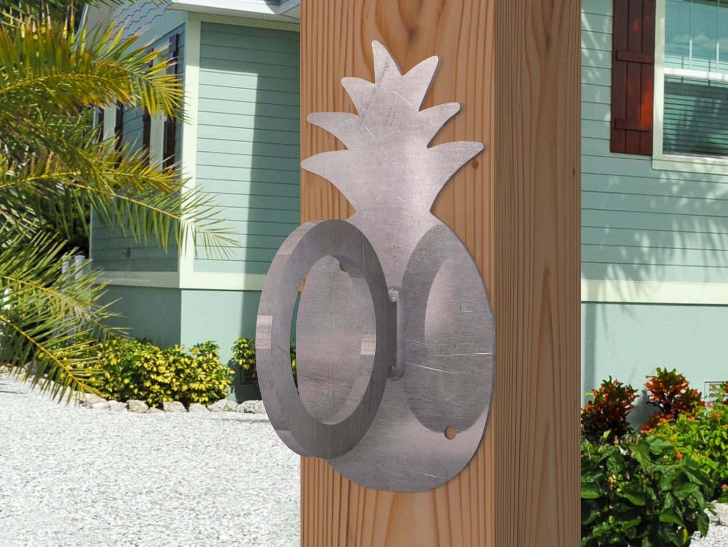 Pineapple Nautical Rope Ring, Light Strand Holder (3 sizes available) - Madison Iron and Wood