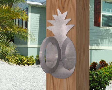 Pineapple Nautical Rope Ring, Light Strand Holder (3 sizes available) - Madison Iron and Wood