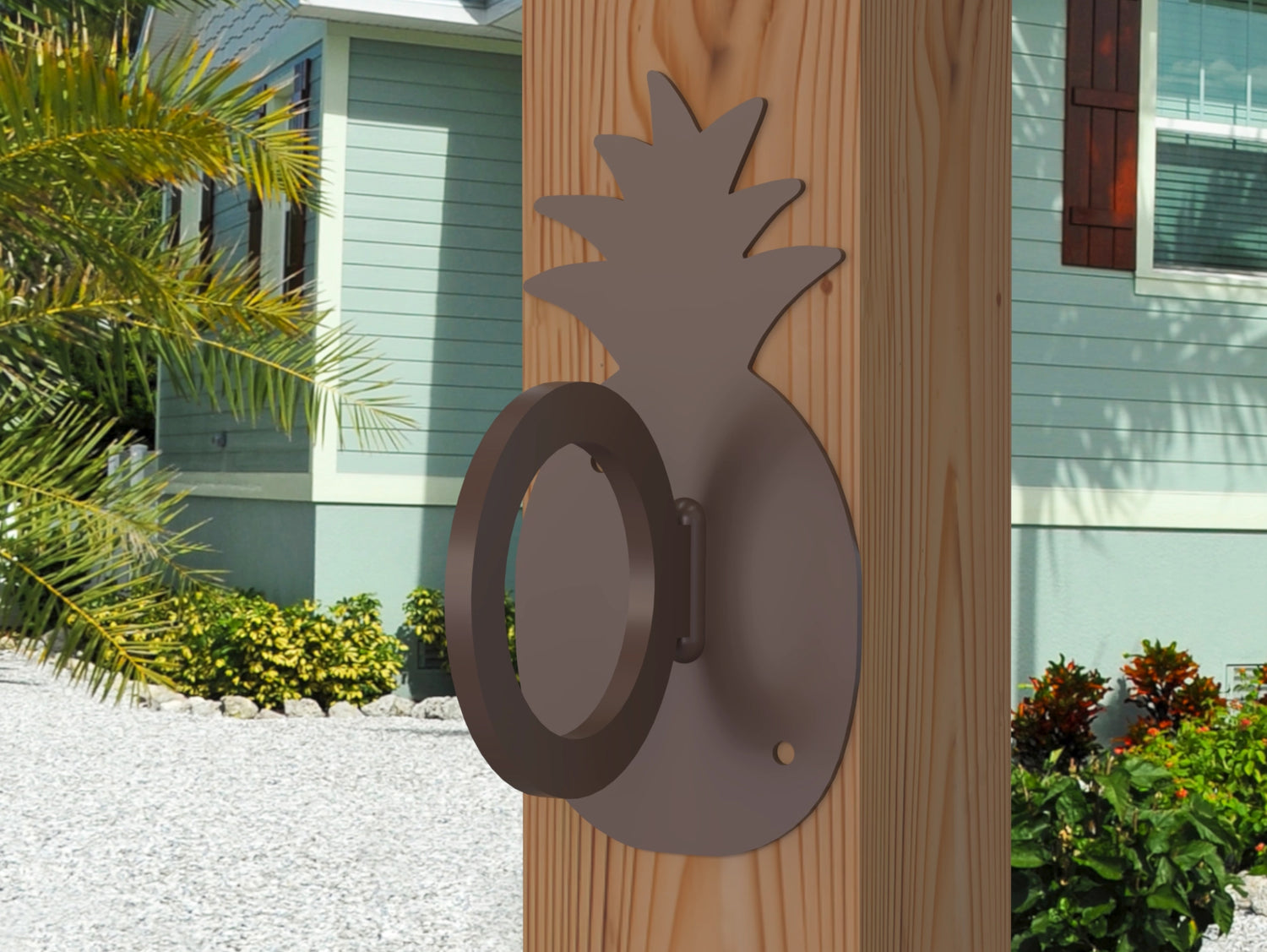 Pineapple Nautical Rope Ring, Light Strand Holder (3 sizes available) - Madison Iron and Wood