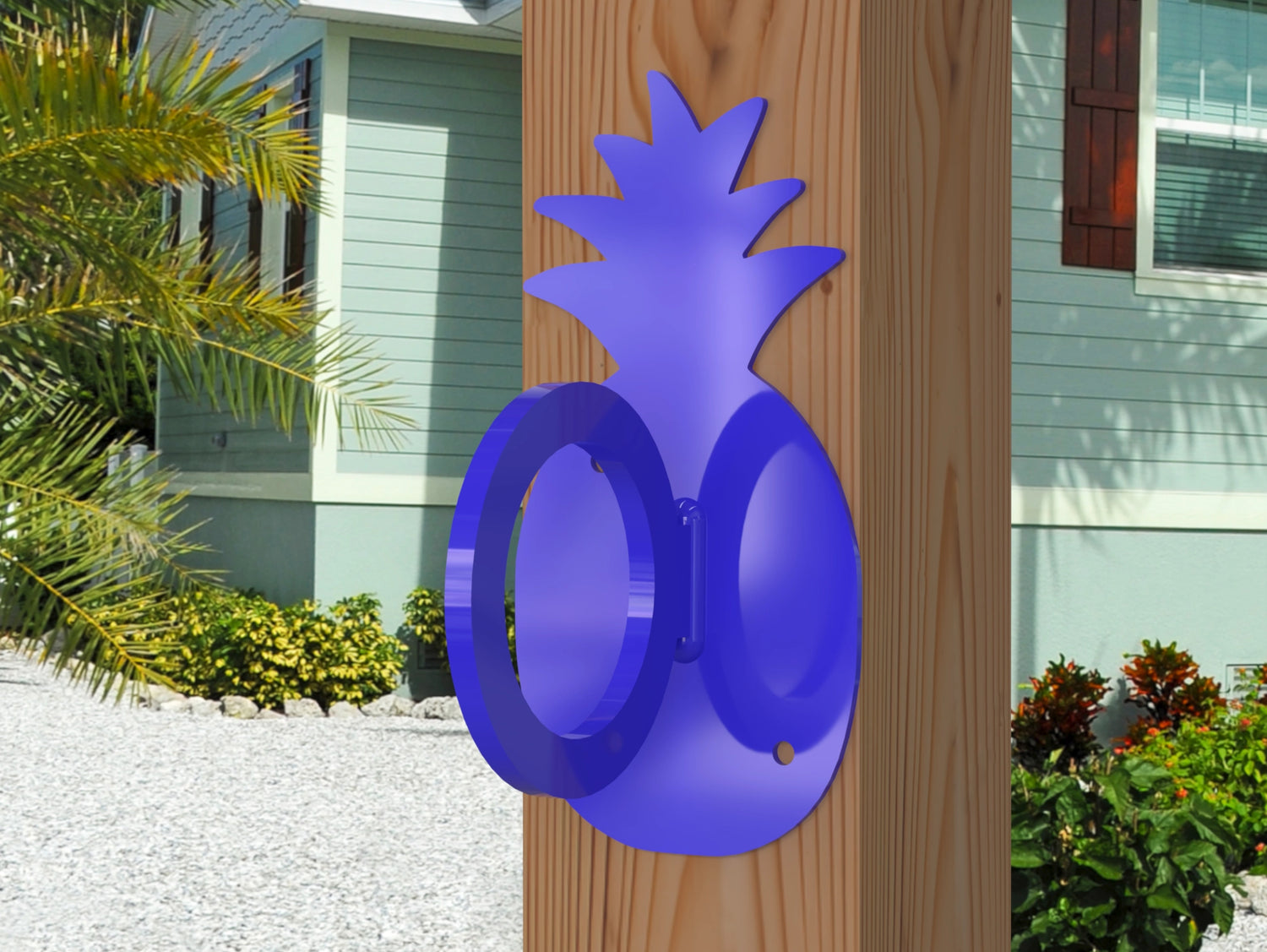 Pineapple Nautical Rope Ring, Light Strand Holder (3 sizes available) - Madison Iron and Wood