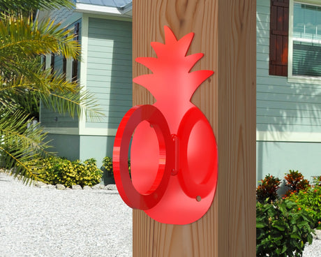 Pineapple Nautical Rope Ring, Light Strand Holder (3 sizes available) - Madison Iron and Wood