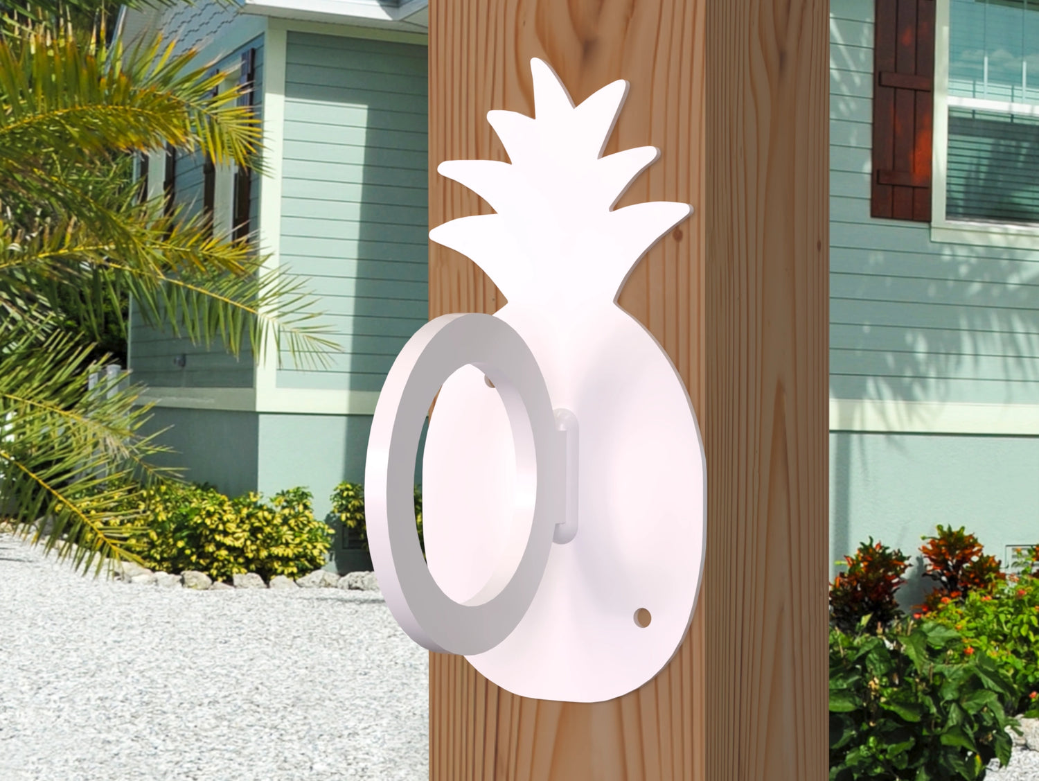 Pineapple Nautical Rope Ring, Light Strand Holder (3 sizes available) - Madison Iron and Wood