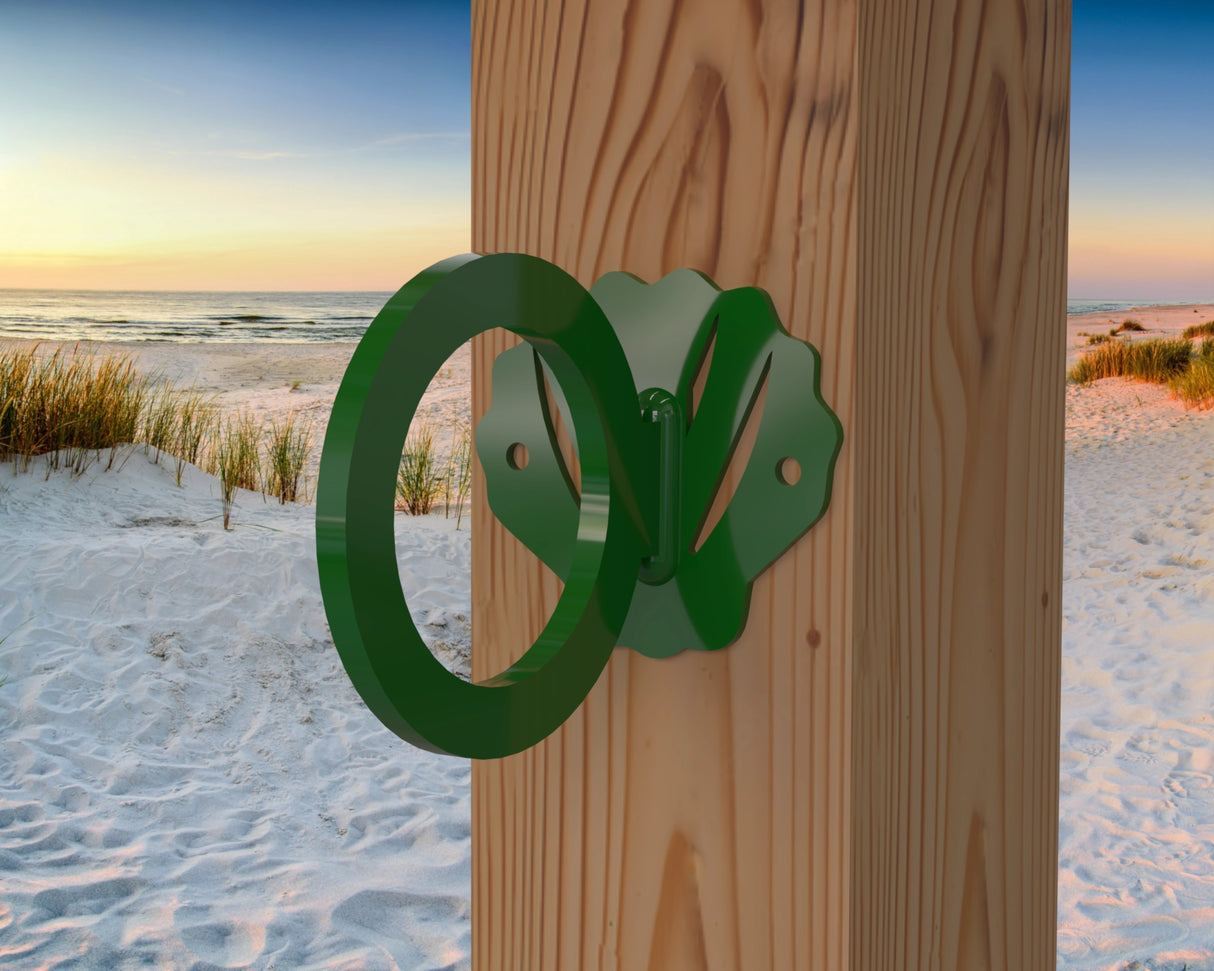 Seashell Nautical Rope Ring, Light Strand Holder (3 sizes available) - Madison Iron and Wood