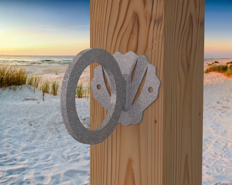 Seashell Nautical Rope Ring, Light Strand Holder (3 sizes available) - Madison Iron and Wood