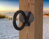Seashell Nautical Rope Ring, Light Strand Holder (3 sizes available) - Madison Iron and Wood