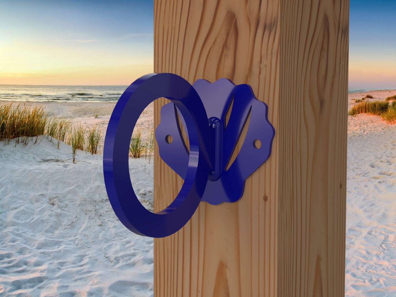 Seashell Nautical Rope Ring, Light Strand Holder (3 sizes available) - Madison Iron and Wood