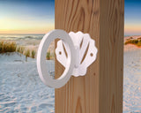 Seashell Nautical Rope Ring, Light Strand Holder (3 sizes available) - Madison Iron and Wood