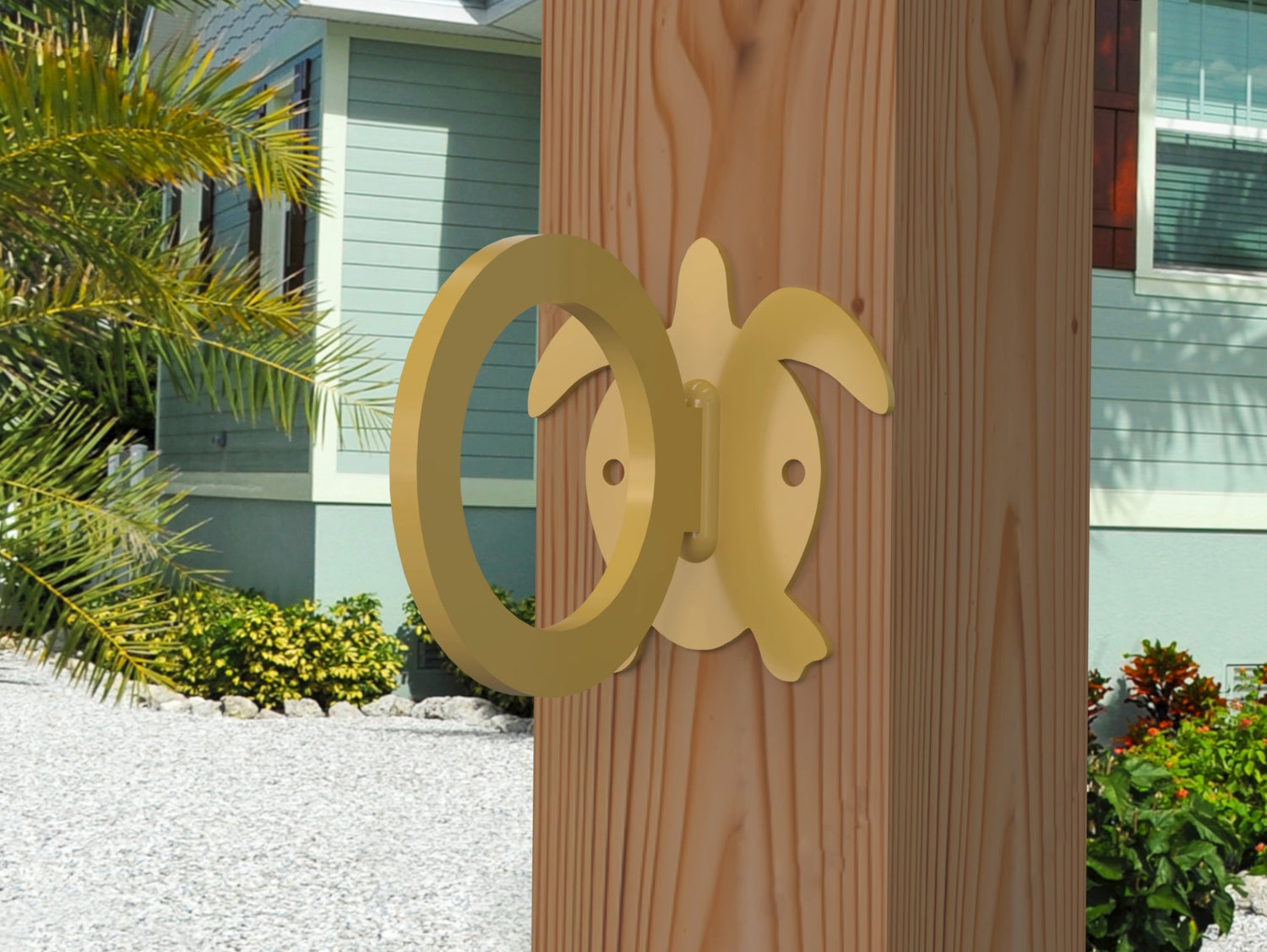 Sea Turtle Nautical Rope Ring, Light Strand Holder (3 sizes available) - Madison Iron and Wood