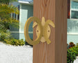 Sea Turtle Nautical Rope Ring, Light Strand Holder (3 sizes available) - Madison Iron and Wood
