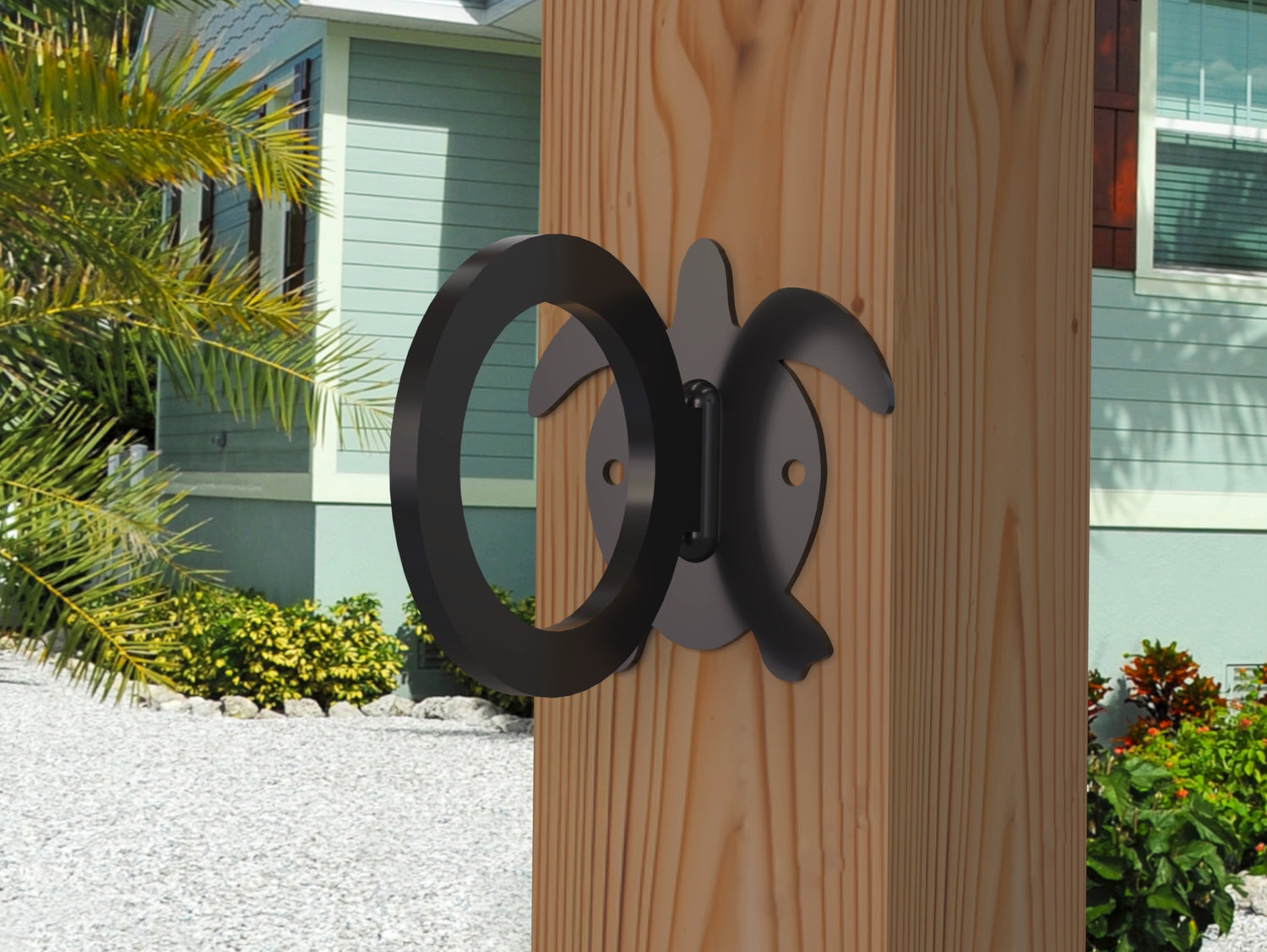 Sea Turtle Nautical Rope Ring, Light Strand Holder (3 sizes available) - Madison Iron and Wood