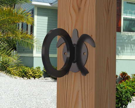 Sea Turtle Nautical Rope Ring, Light Strand Holder (3 sizes available) - Madison Iron and Wood