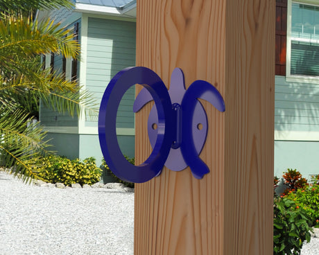 Sea Turtle Nautical Rope Ring, Light Strand Holder (3 sizes available) - Madison Iron and Wood