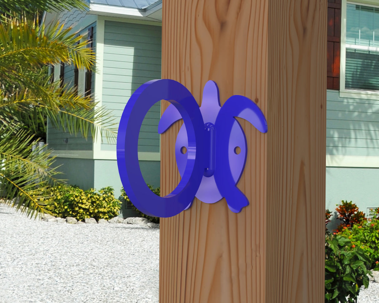 Sea Turtle Nautical Rope Ring, Light Strand Holder (3 sizes available) - Madison Iron and Wood