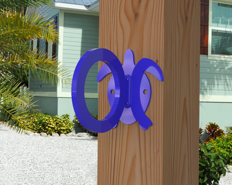 Sea Turtle Nautical Rope Ring, Light Strand Holder (3 sizes available) - Madison Iron and Wood