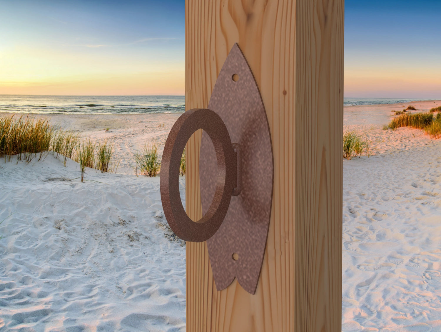 Surfboard Nautical Rope Ring, Light Strand Holder (3 sizes Available) - Madison Iron and Wood
