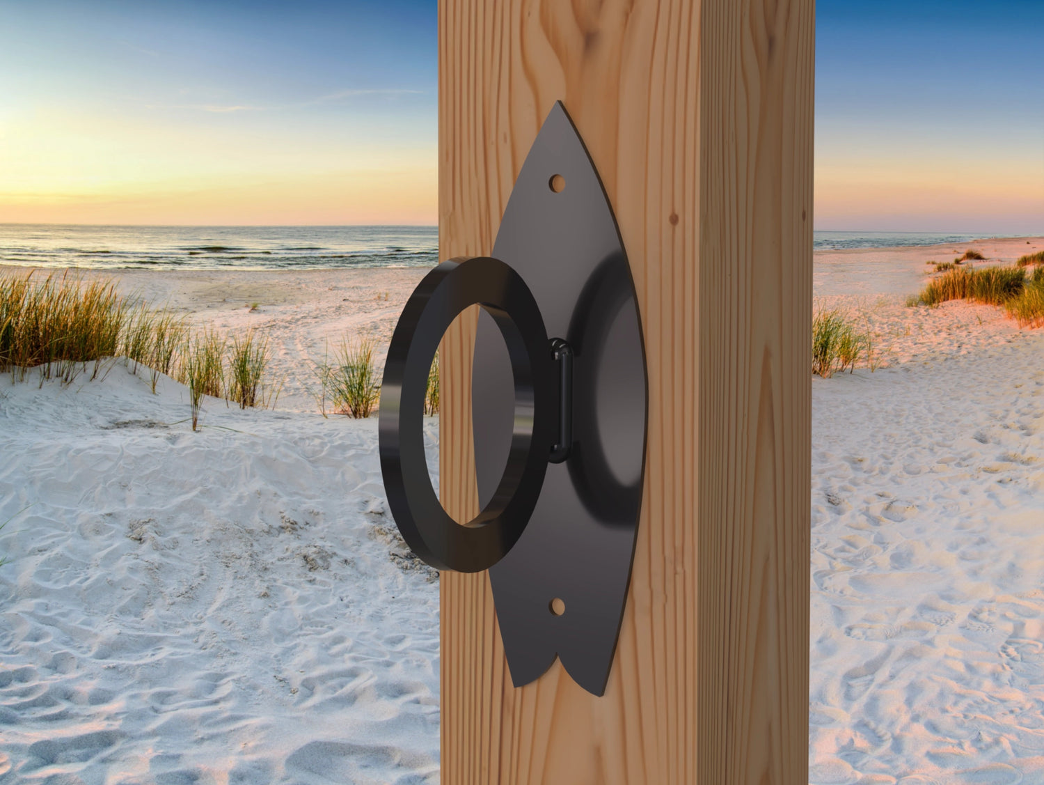 Surfboard Nautical Rope Ring, Light Strand Holder (3 sizes Available) - Madison Iron and Wood