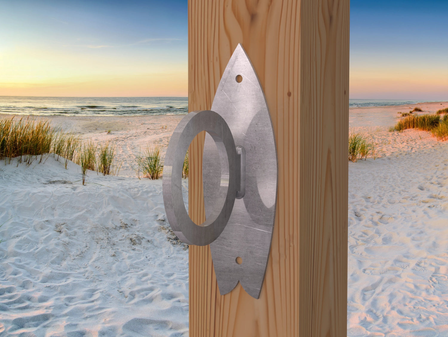 Surfboard Nautical Rope Ring, Light Strand Holder (3 sizes Available) - Madison Iron and Wood