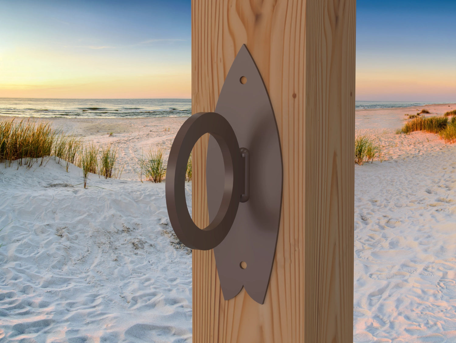 Surfboard Nautical Rope Ring, Light Strand Holder (3 sizes Available) - Madison Iron and Wood