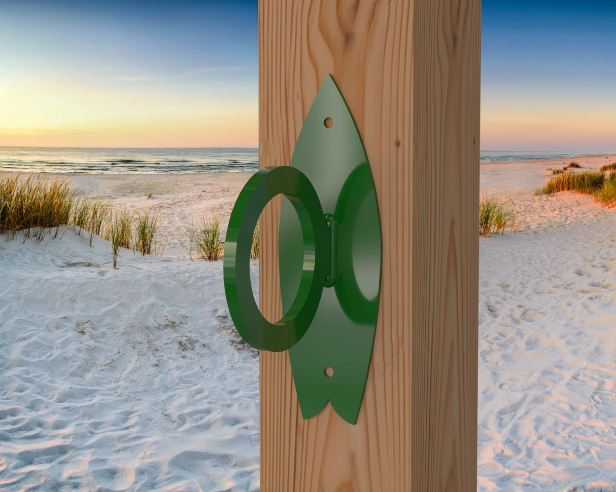 Surfboard Nautical Rope Ring, Light Strand Holder (3 sizes Available) - Madison Iron and Wood