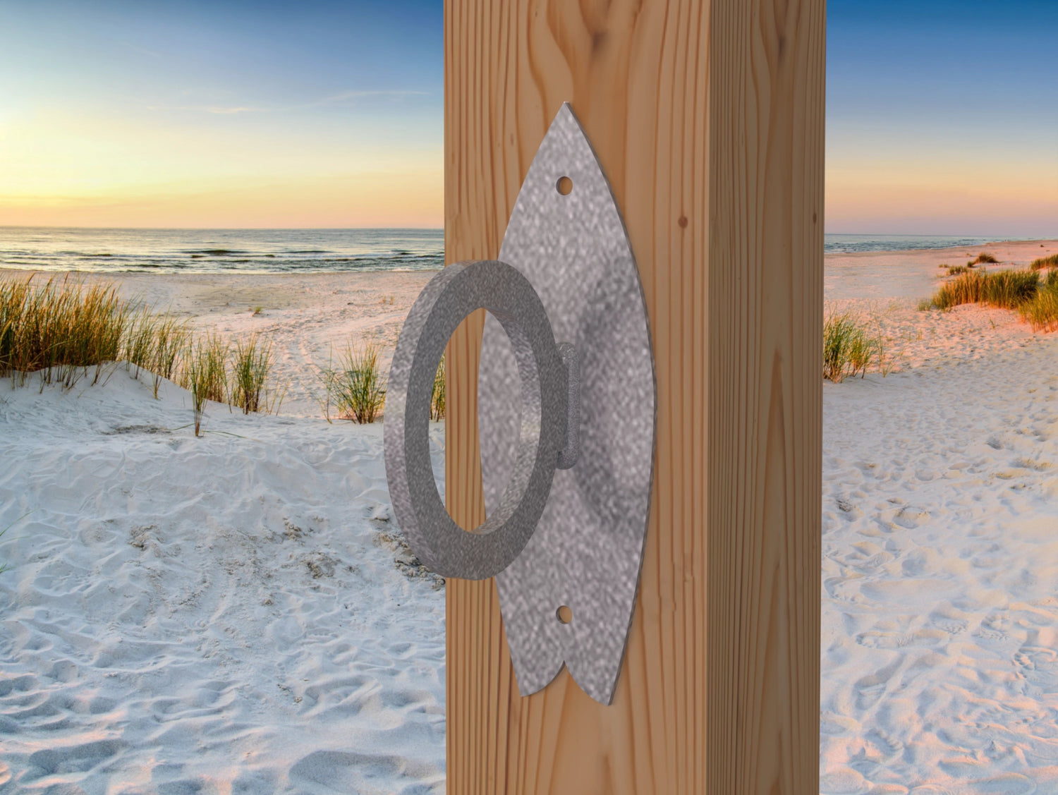 Surfboard Nautical Rope Ring, Light Strand Holder (3 sizes Available) - Madison Iron and Wood