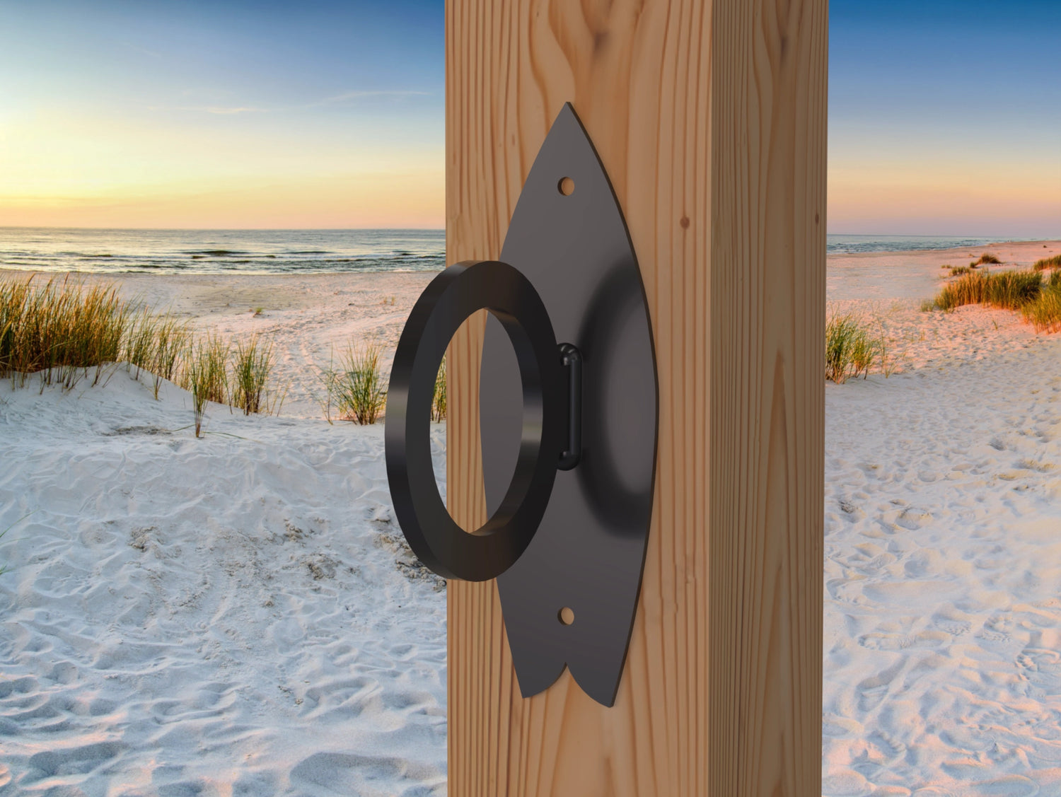 Surfboard Nautical Rope Ring, Light Strand Holder (3 sizes Available) - Madison Iron and Wood
