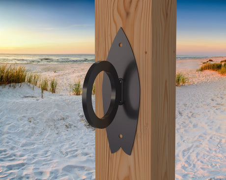 Surfboard Nautical Rope Ring, Light Strand Holder (3 sizes Available) - Madison Iron and Wood