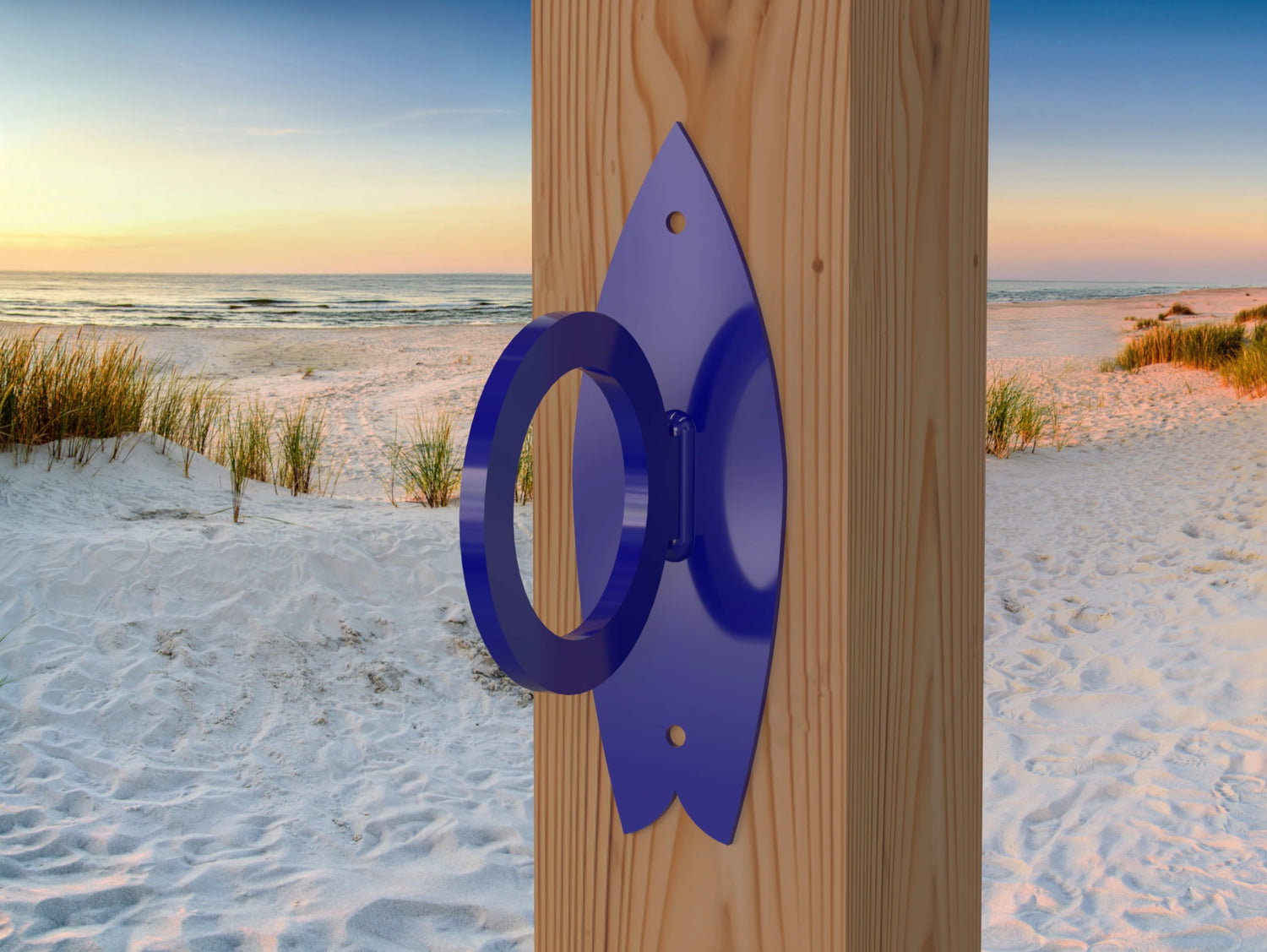 Surfboard Nautical Rope Ring, Light Strand Holder (3 sizes Available) - Madison Iron and Wood