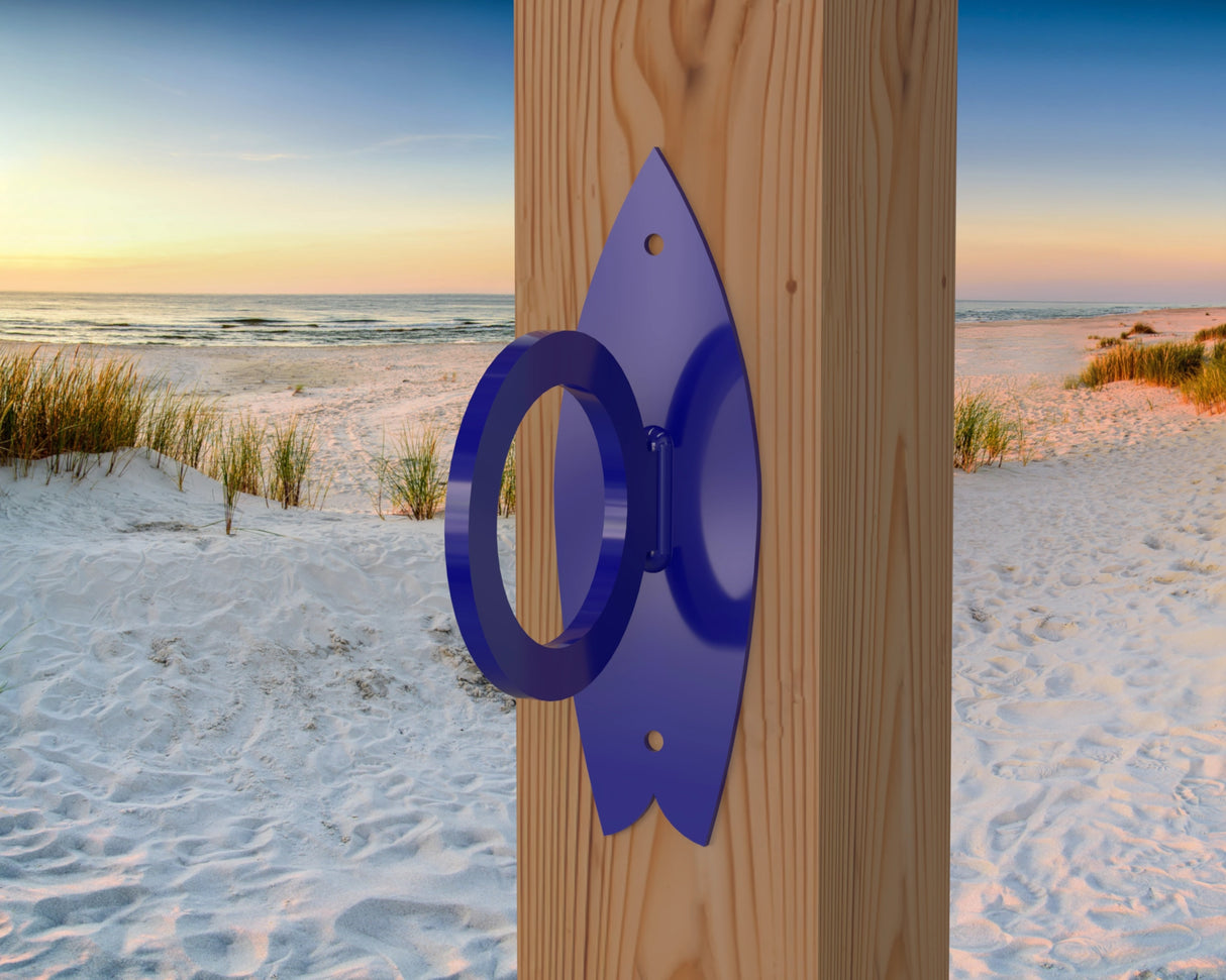 Surfboard Nautical Rope Ring, Light Strand Holder (3 sizes Available) - Madison Iron and Wood