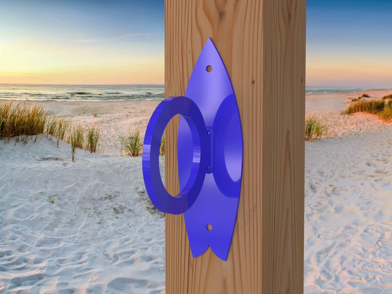 Surfboard Nautical Rope Ring, Light Strand Holder (3 sizes Available) - Madison Iron and Wood
