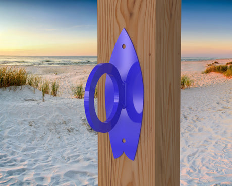 Surfboard Nautical Rope Ring, Light Strand Holder (3 sizes Available) - Madison Iron and Wood