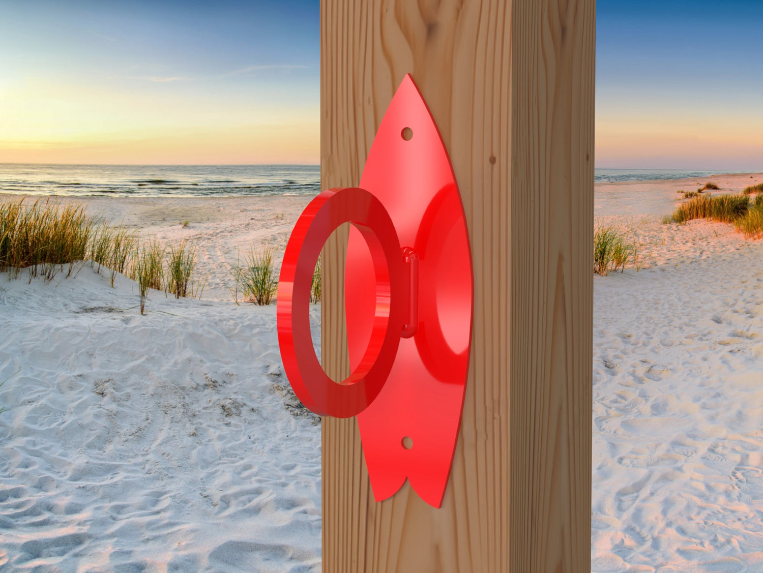 Surfboard Nautical Rope Ring, Light Strand Holder (3 sizes Available) - Madison Iron and Wood