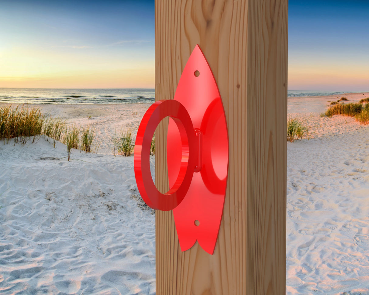 Surfboard Nautical Rope Ring, Light Strand Holder (3 sizes Available) - Madison Iron and Wood