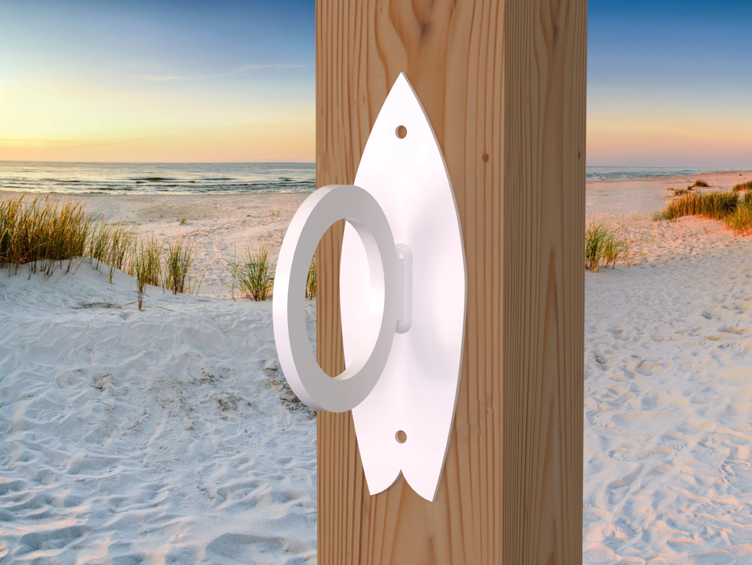 Surfboard Nautical Rope Ring, Light Strand Holder (3 sizes Available) - Madison Iron and Wood