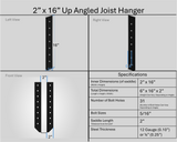 Soporte para colgar vigas de 2"x6"
