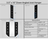 Soporte para colgar vigas de 2"x6"