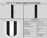 Soporte para colgar vigas de 2"x6"