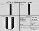 Soporte para colgar vigas de 2"x6"