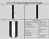 Soporte para colgar vigas de 2"x6"