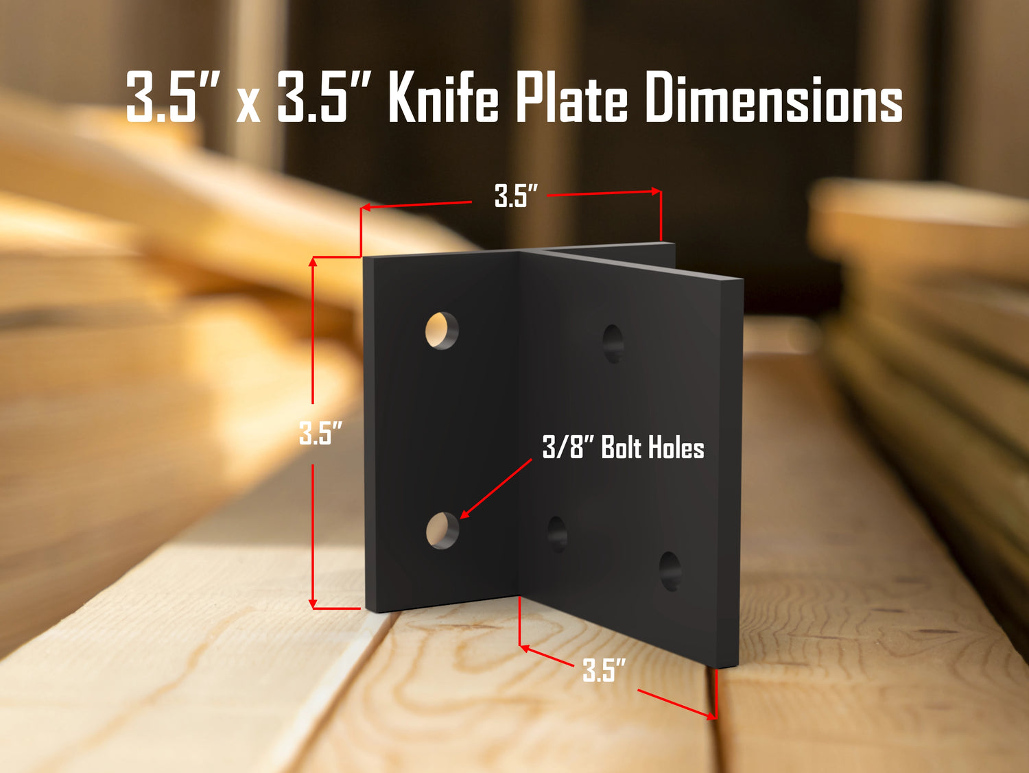 Knife Plate Brackets - Madison Iron and Wood