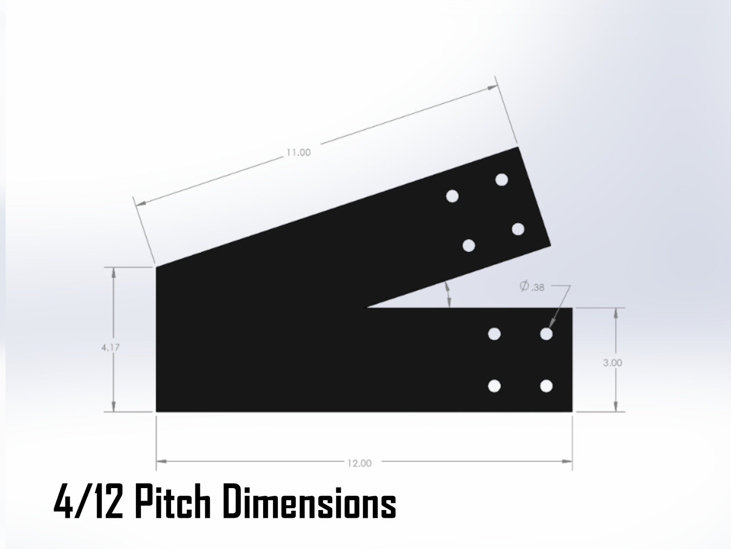 King Truss Industrial Bracket Set, For 4 Inch Lumber - Madison Iron and Wood