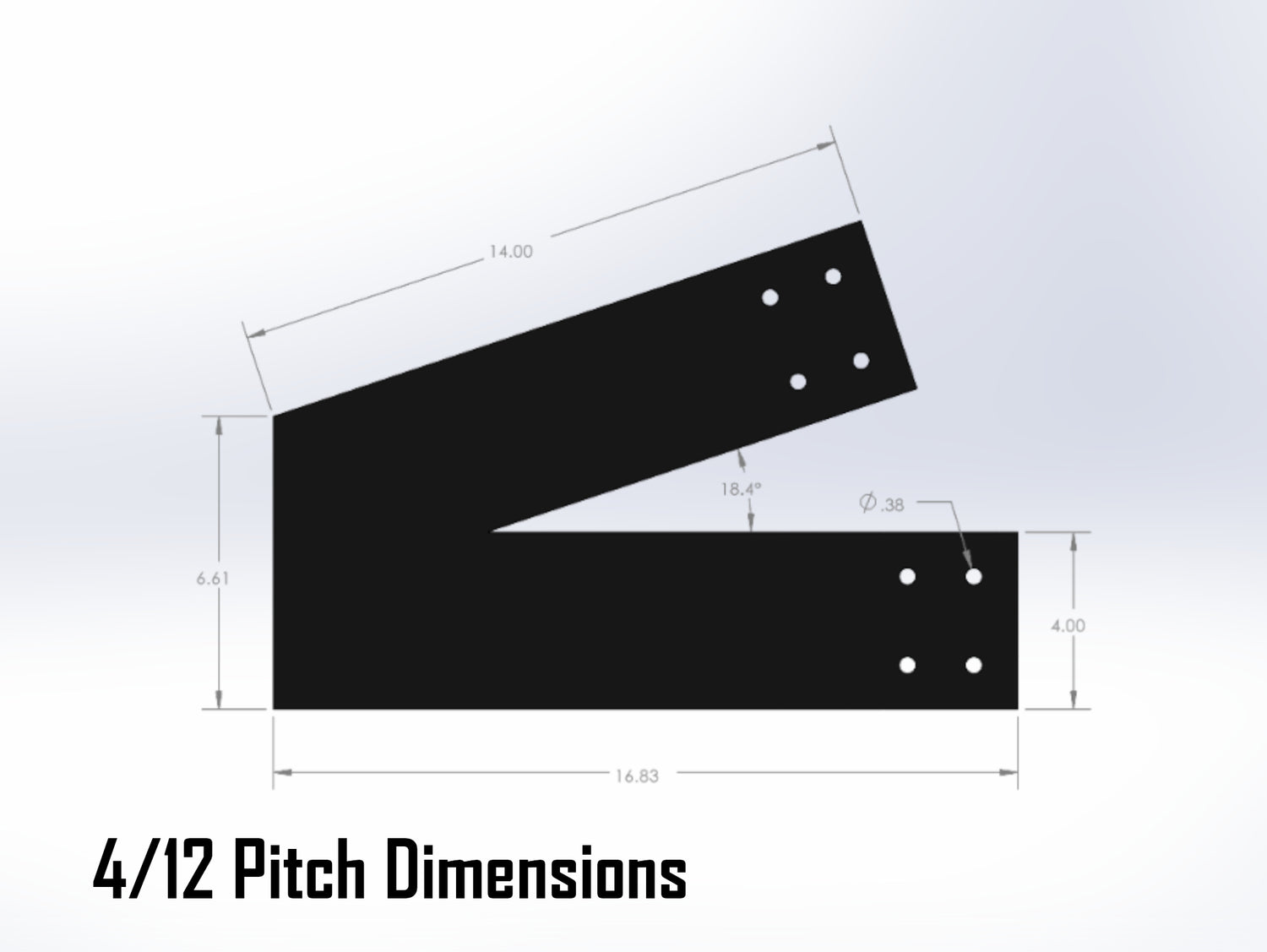 King Truss Industrial Brackets, For 6 Inch Lumber - Madison Iron and Wood
