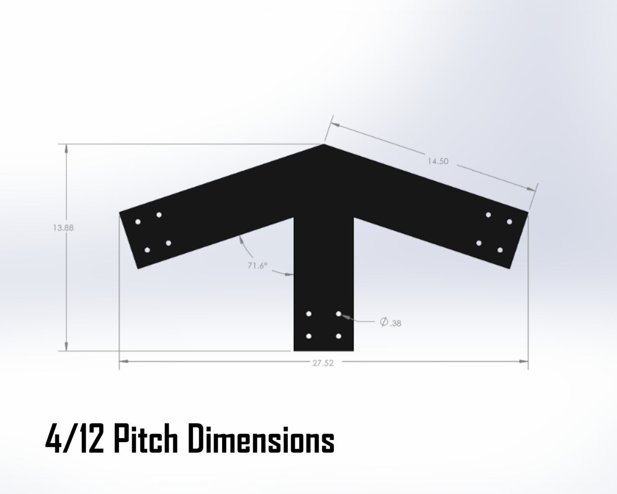 King Truss Industrial Brackets, For 6 Inch Lumber - Madison Iron and Wood