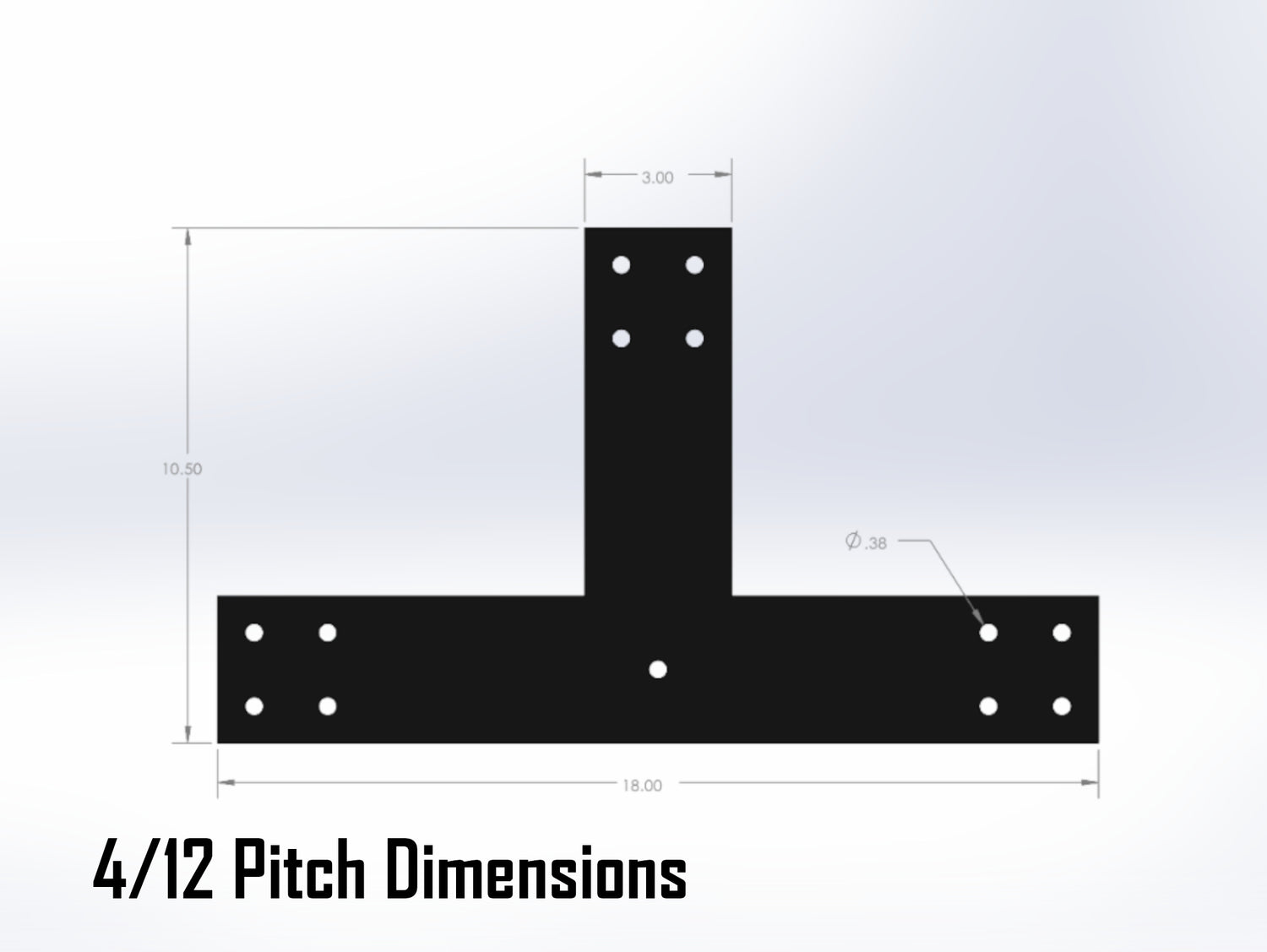 King Truss Industrial Bracket Set, For 4 Inch Lumber - Madison Iron and Wood