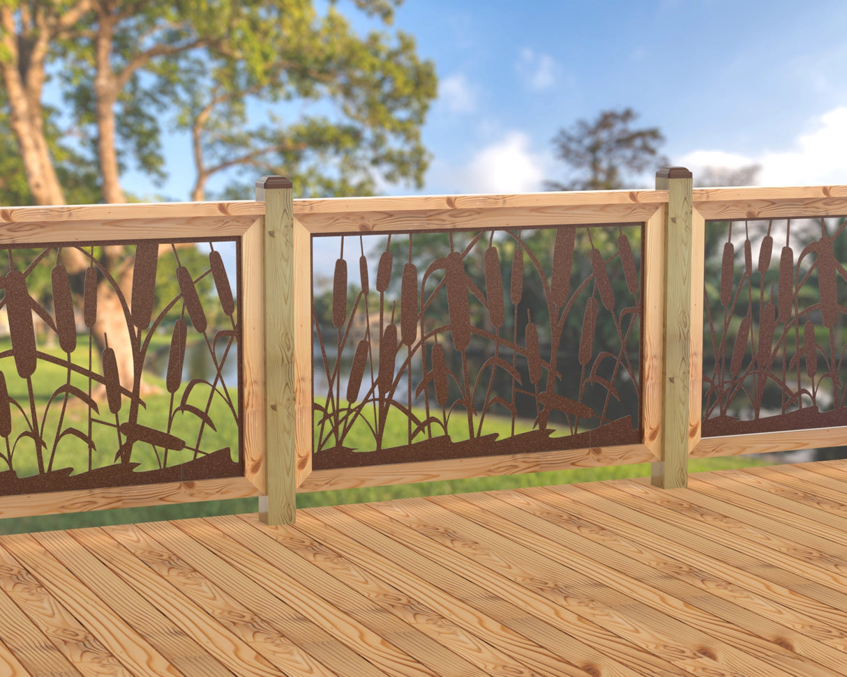47"x30" - Cattails Fence/Gate Panel Insert