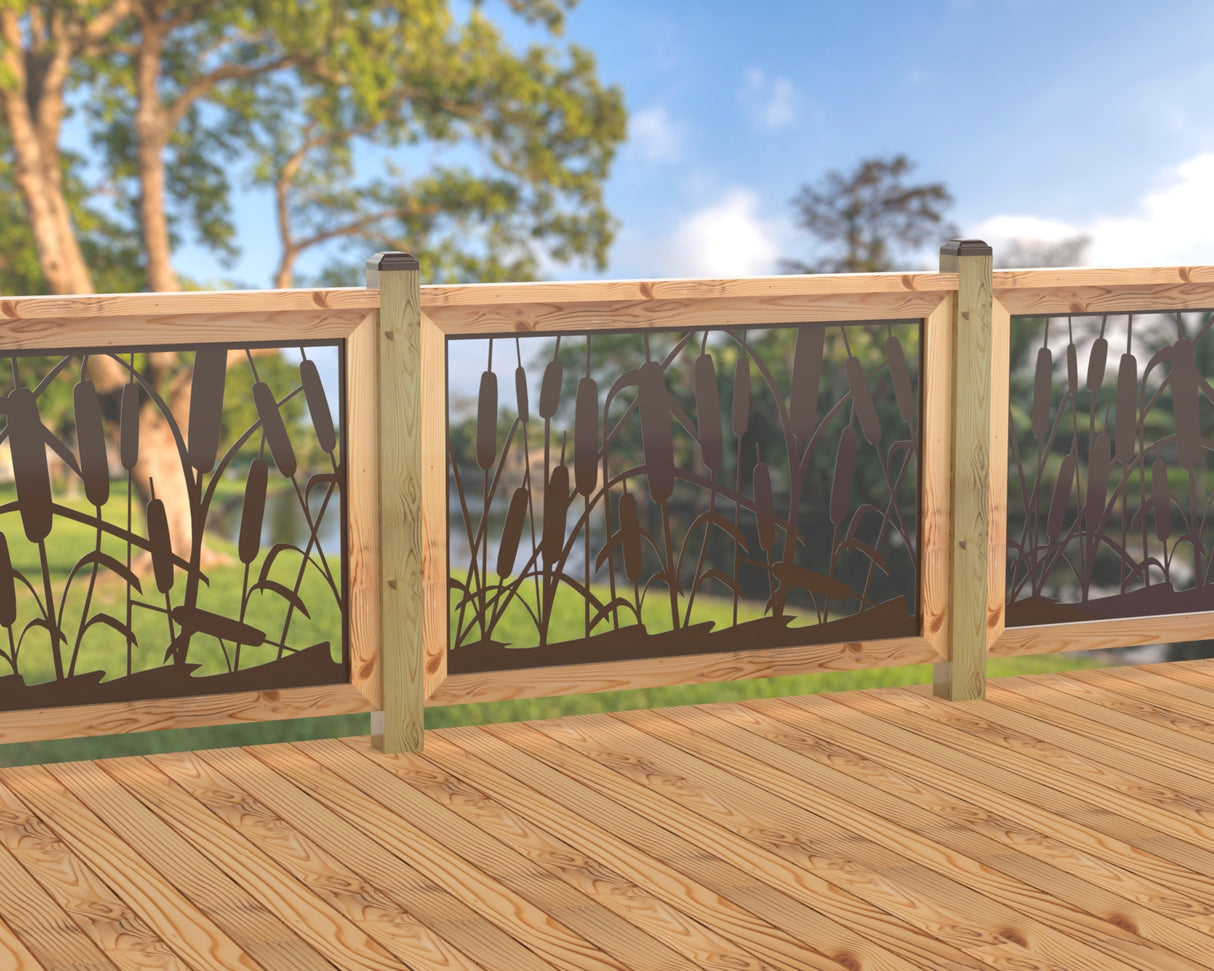 47"x30" - Cattails Fence/Gate Panel Insert