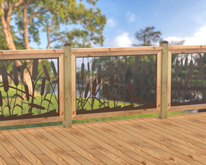 47"x30" - Cattails Fence/Gate Panel Insert